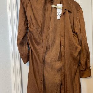 Mini shirt dress from Zara